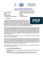 Avis de Vacance Interne/ Externe N°002/2021: A. Contexte