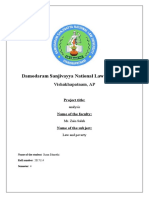 Damodaram Sanjivayya National Law University: Vishakhapatnam, AP