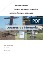 Lugares de Memoria - Urbana - Diciembre