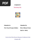 MARKETING MIX by Biswabhusan Prusty