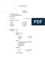 Systems Training Design1