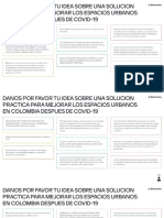 espacios urbanos en colombia después de covid-19