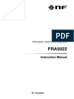 Instruction Manual: Frequency Response Analyzer