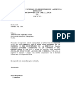 Carta Registro Tss Persona Fisica