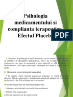 Psihologia Medicamentului. Efectul-Placebo