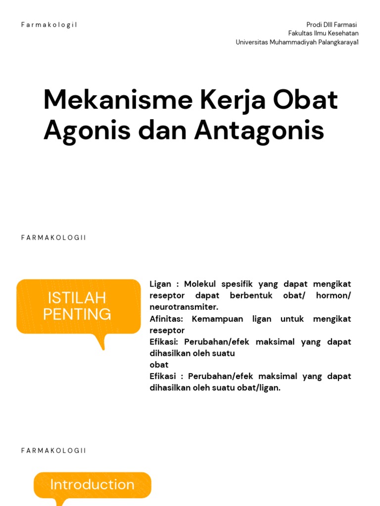 Mekanisme Agonis dan Antagonis Obat | PDF