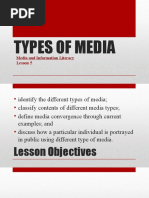 TYPES OF MEDIA