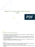 DADM S14 Linear Discriminant Analysis