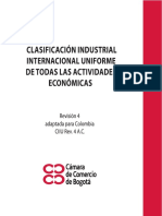 Clasificación Internacional Uniforme de Todas Las Actividades Económicas