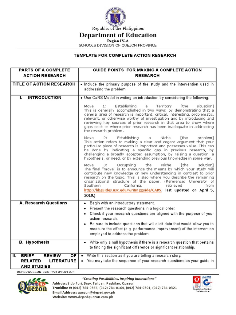 Department of Education: Republic of The Philippines | PDF ...