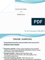 STATISTIKA UNTUK PENELITIAN