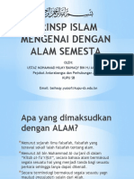 PRINSIP ISLAM TENTANG ALAM SEMESTA