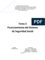 Financiamiento del Sistema de Seguridad Social