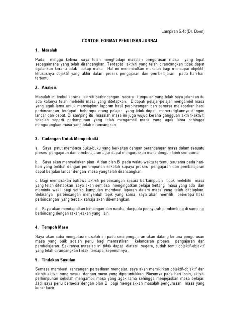 Format Penulisan Jurnal