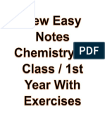 New Easy Notes Chemistry 11 Class  1st Year With Exercises