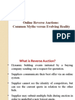 Online Reverse Auctions
