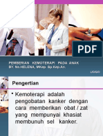 Pemberian Kemoterapi Pada Anak