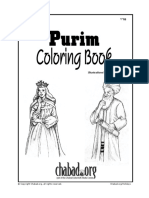 Crianças -  livro para colorir Purim
