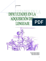 Dificultades en La Adquisicion de Lenguaje