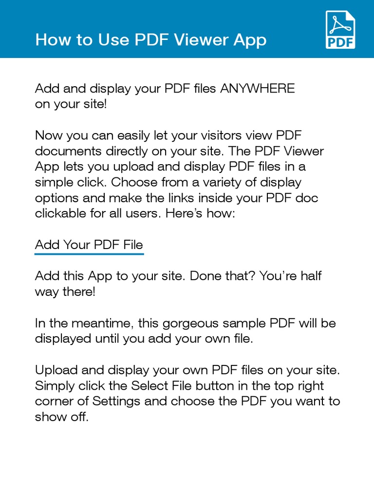 How To Use PDF Viewer App | PDF