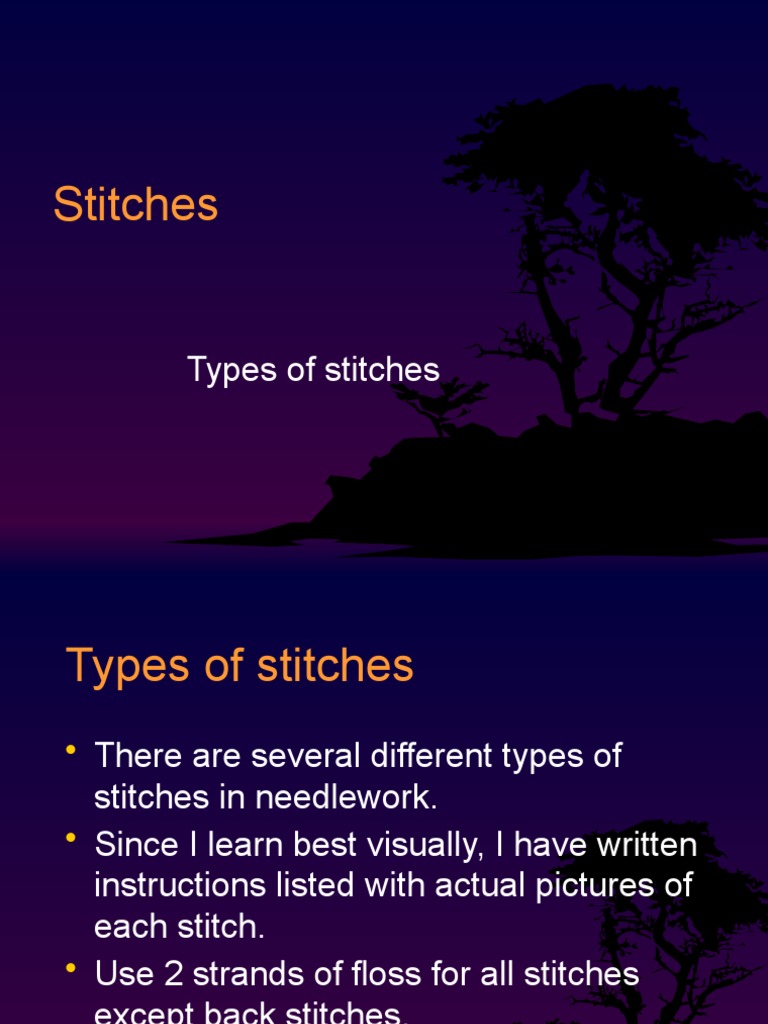 Essential Guide to Needlework Stitches | PDF