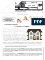 Ficha de Trabajo de Sinónimos y Antónimos