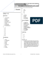 Sol3e Int Cumulative Test Answer Keys A