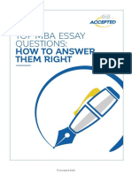 Top Mba Application Essay Tips