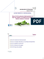 ALU - TEMA 10. El Comercio Internacional, Tipo de Cambio y Sector Exterior