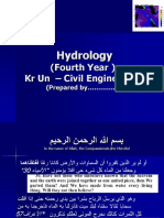 Hydrology: (Fourth Year) KR Un - Civil Engineering