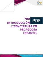 482947627 MODULO Introduccion a La Licenciatura en Pedagogia Infantil PDF