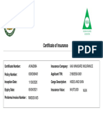 Nia Certificate of Marine Insurance Axa60984 Ponmolicious