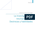 Tema 10. La Investigación en Neuropsicología. Destrezas y Habilidades