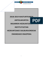 Bigarren Hezkuntza Ebazpena 2018 2019 Azpimarratua