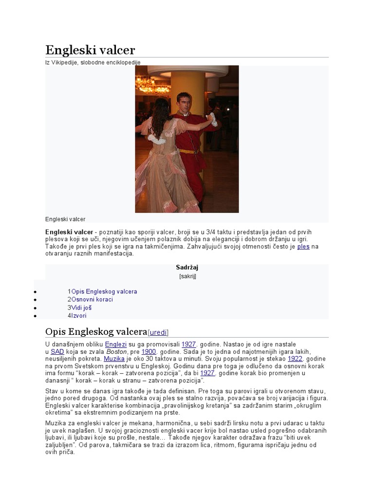 Engleski Valcer | PDF