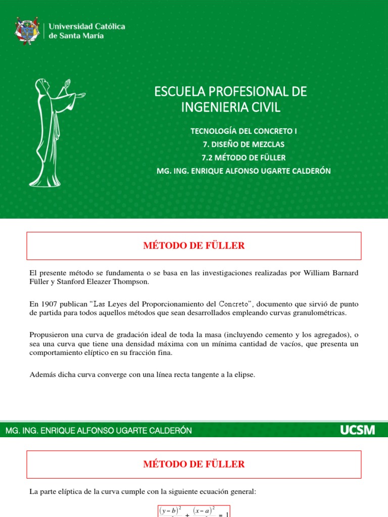 Método de Fuller | PDF | Elipse | Hormigón