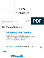 TTN in Practice: Credits: Luka Mustafa, Intro To TTN at Ictp Smr3188 Workshop Marco Zennaro, PHD Ictp