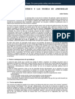 El Modelo Alosterico y Las Teorias de Aprendizaje