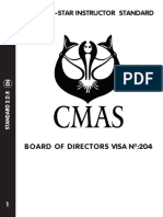 Cmas One-Star Instructor Standard: Board of Directors Visa N:204