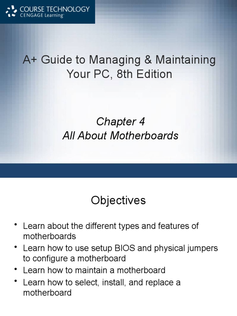 A+ Guide To Managing & Maintaining Your PC, 8th Edition: All About ...