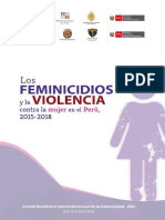 INEI Los Feminicidios y La Violencia Contra La Mujer