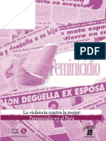 El Feminicidio y La Violencia Contra La Mujer