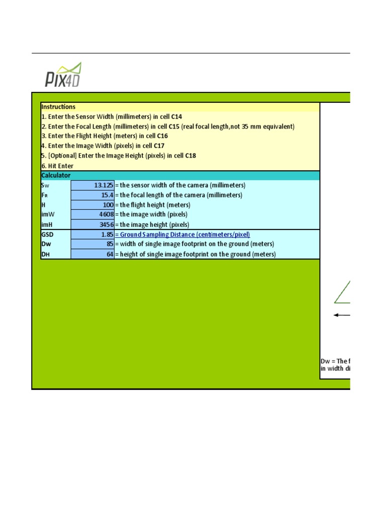 Ground Sampling Distance Calculator Guide | PDF | Technology & Engineering