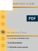 Adjective Clause