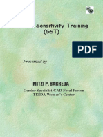 Gender Sensitivity Training (GST) : Mitzi P. Barreda