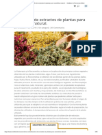 Obtención de Extractos de Plantas para Cosmética Natural. - Instituto de Dermocosmética
