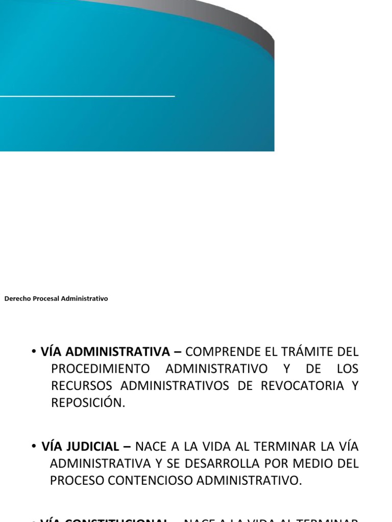 Tramitación Del Proceso Contencioso Administrativo PDF Ley administrativa Ley procesal