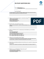 IV Cannulation Study Questions 2015