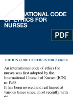 International Code of Ethics For Nurses