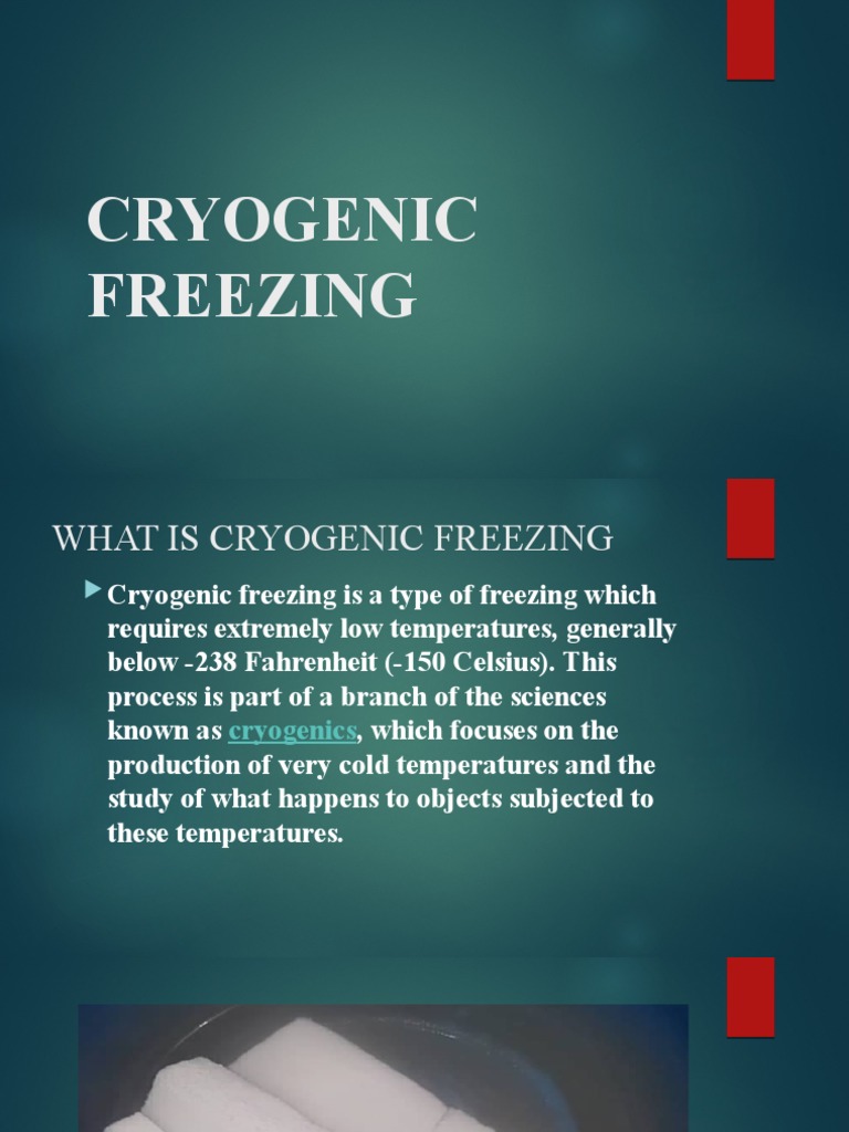 Cryogenic Freezing PDF